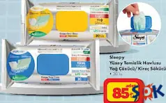 SLEEPY EASY YÜZEY TEMİZLİK HAVLUSU YAĞ ÇÖZÜCÜ/KİREÇ SÖKÜCÜ 30'LU